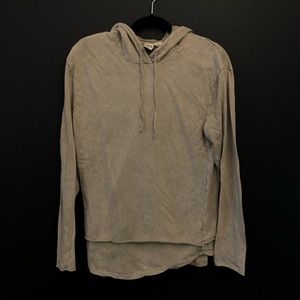 Urban Outfitters Distress Grey Taupe Hoodie